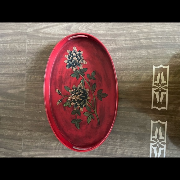 Wooden Floral Tray - Picture 2 of 6